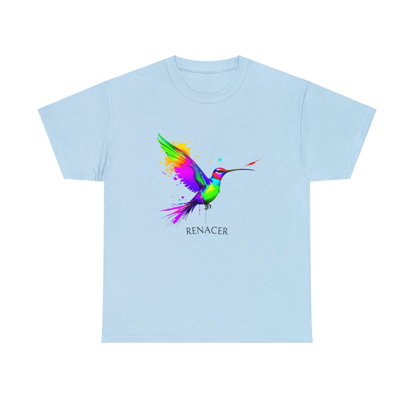 Unisex Cotton Tee with Colibri Renacer Design