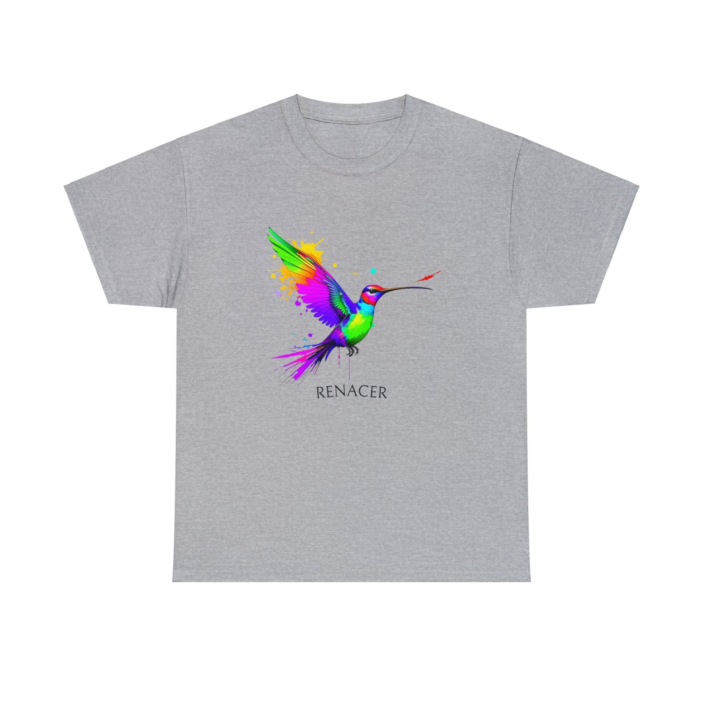 Unisex Cotton Tee with Colibri Renacer Design