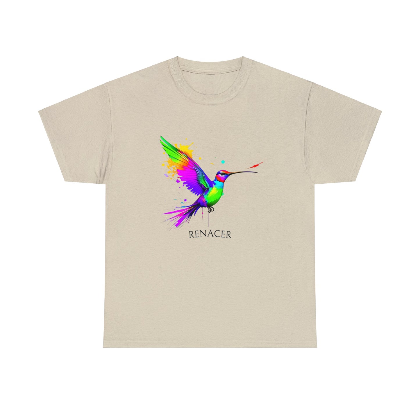 Unisex Cotton Tee with Colibri Renacer Design