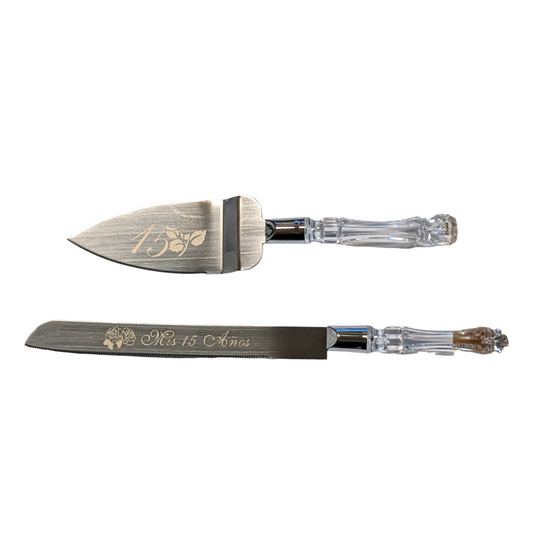 Cake knife set/Pala y cuchillo