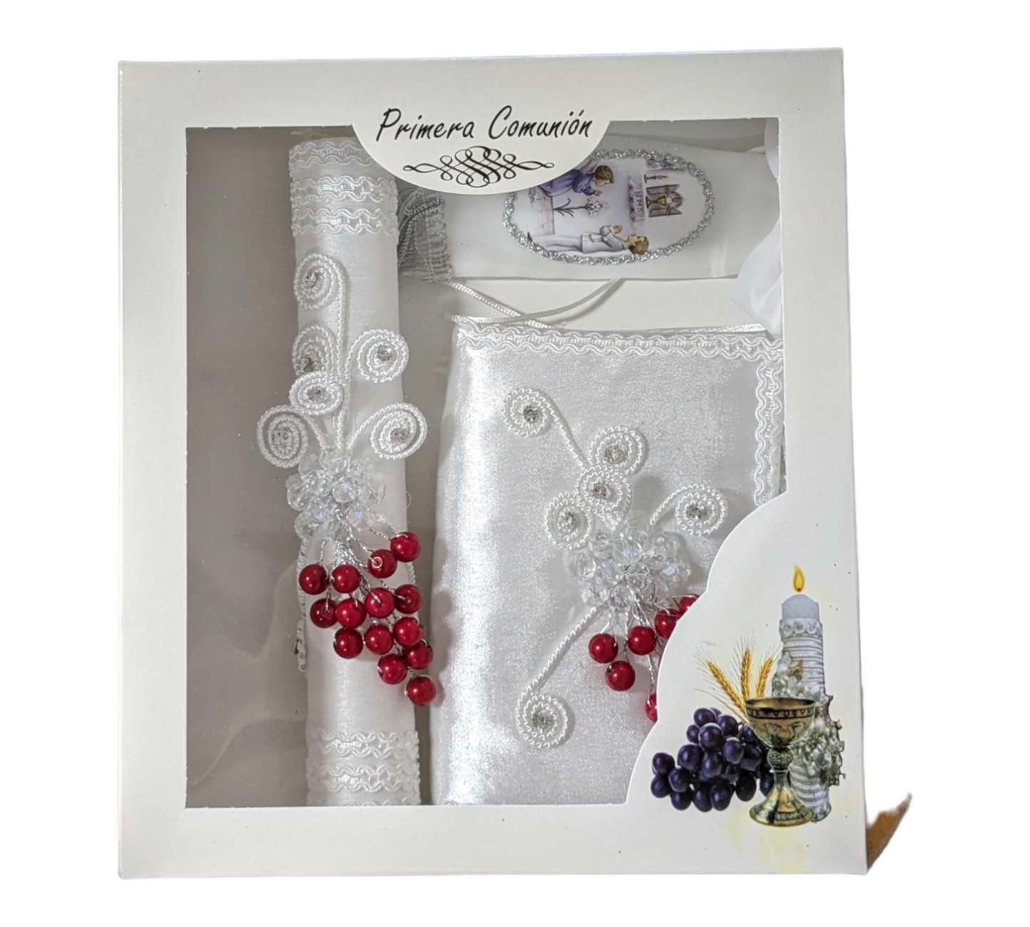 First Communion Candle Boy Set