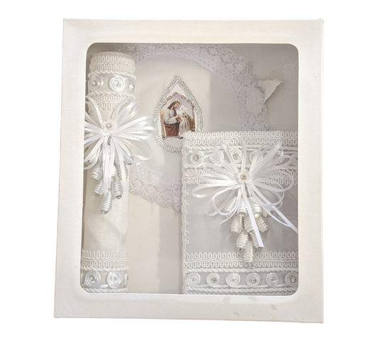 First Communion Girl Candle Set
