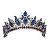 Silver Royal Blue Tiara