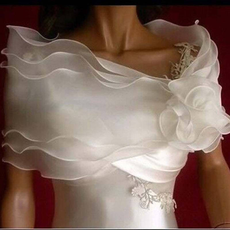 Wedding Dress Accessories Shawl Lace Tulle Flowers