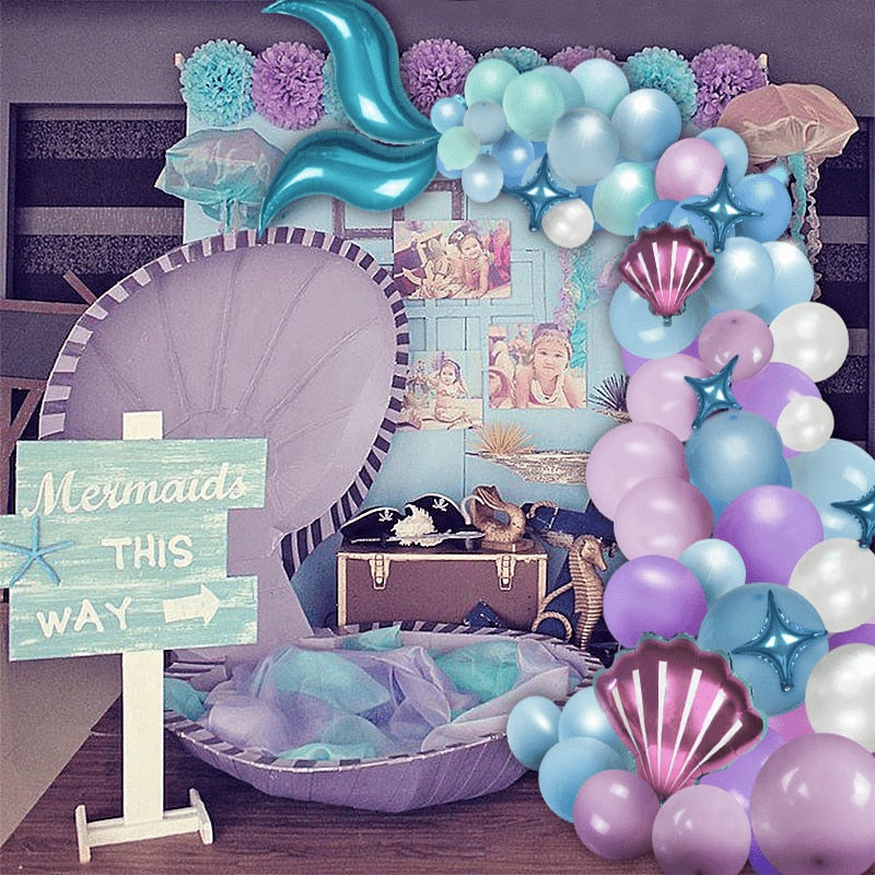 Mermaid Party Decoration Balloon Set